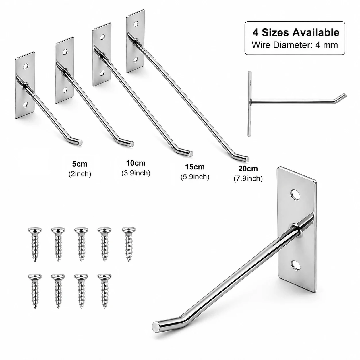 5-25Pcs Wall Mounted Hook With - Kitchen Appliances Cabinet recension och pris