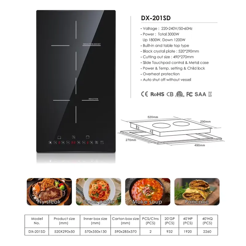 High Efficiency 2-Burner Elect - Induction Cooker recension och pris