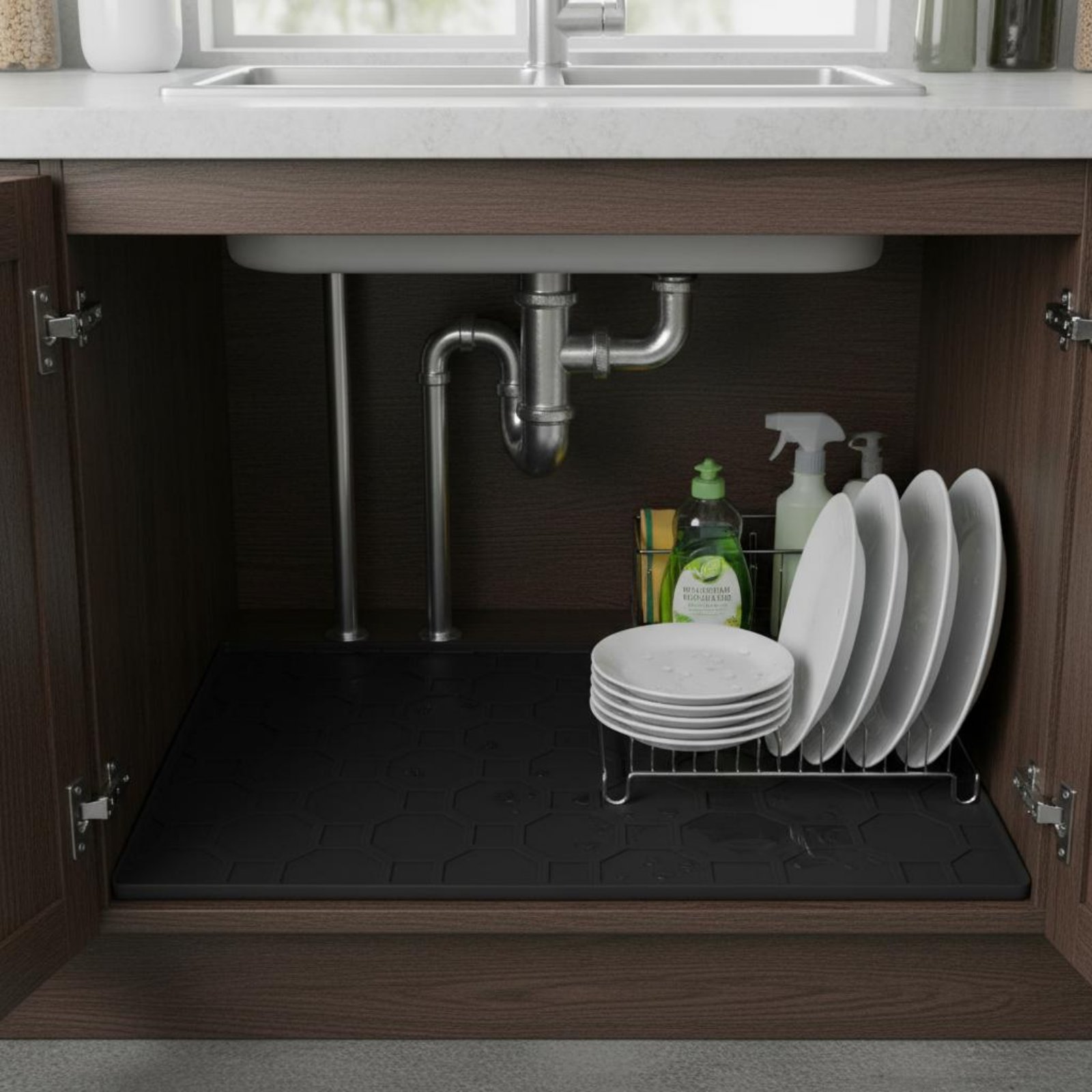 Waterproof Under Sink Mat Easy - Kitchen Appliances Cabinet recension och pris