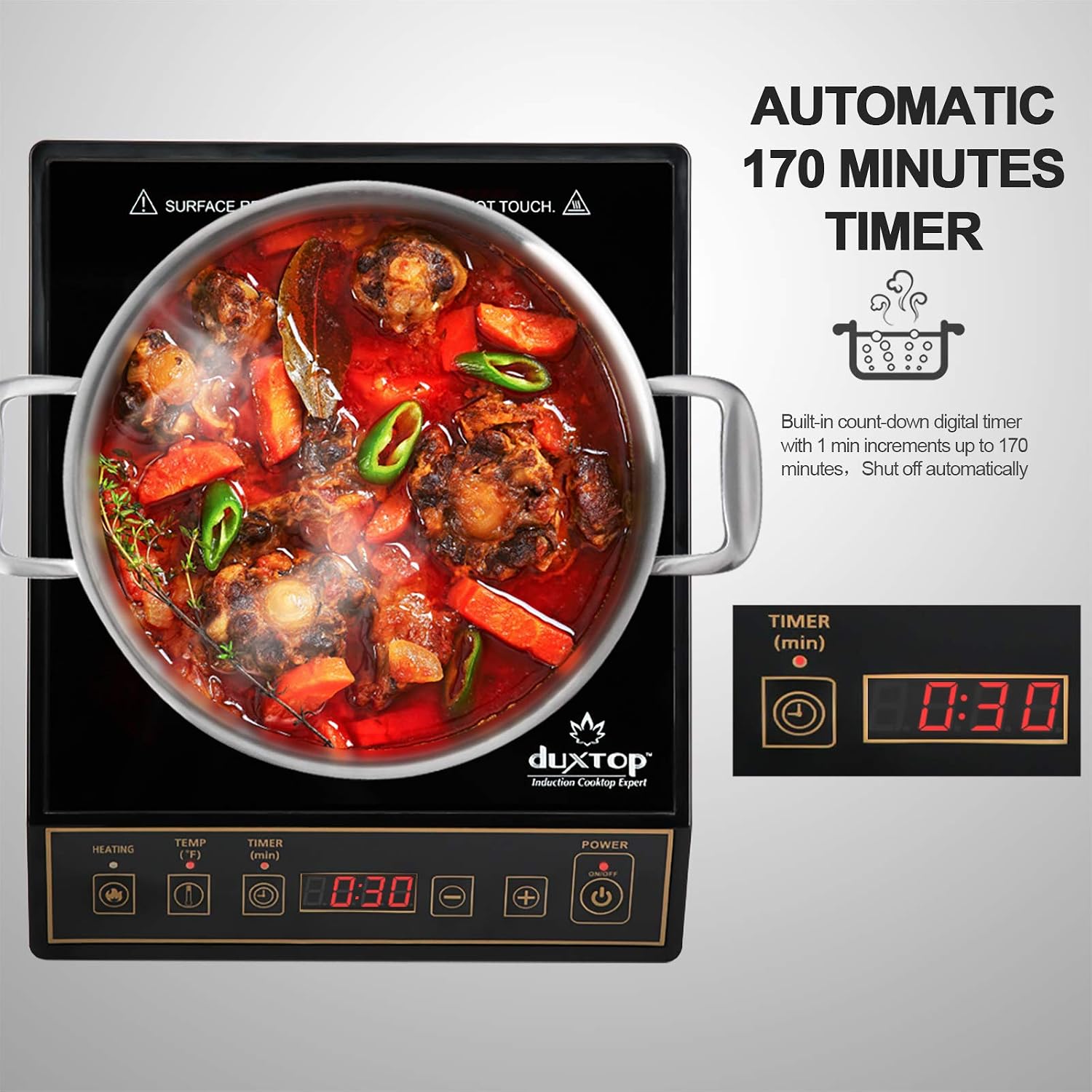 1800W Portable Induction Cookt - Induction Cooktop Portable recension och pris