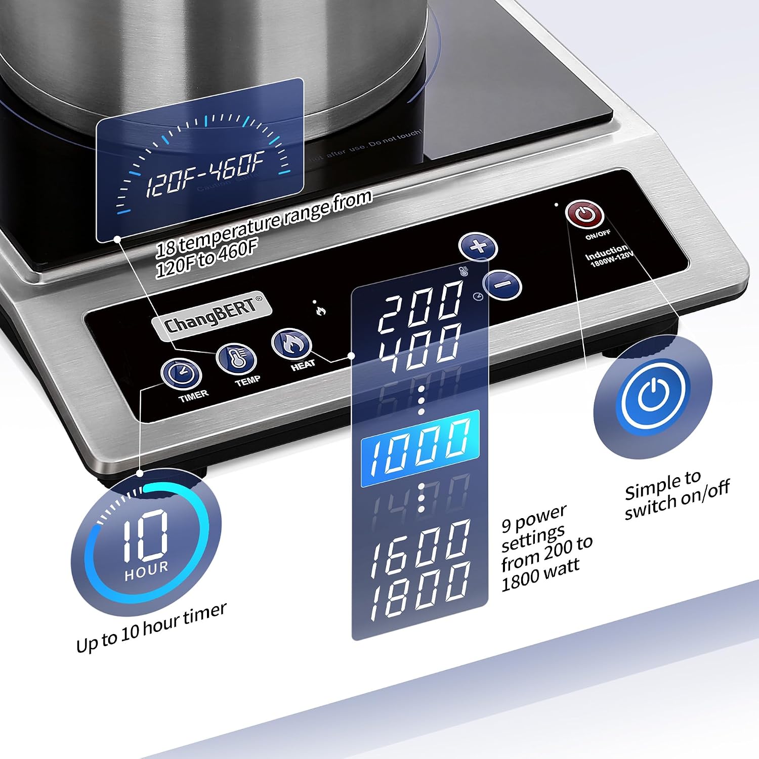 Induction Cooktop, Commercial  - Induction Cooktop Portable recension och pris